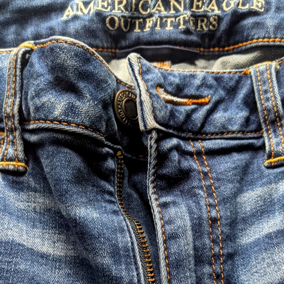 American Eagle Outfitters Denim - American Eagle Distressed Whisker Wash Jeans